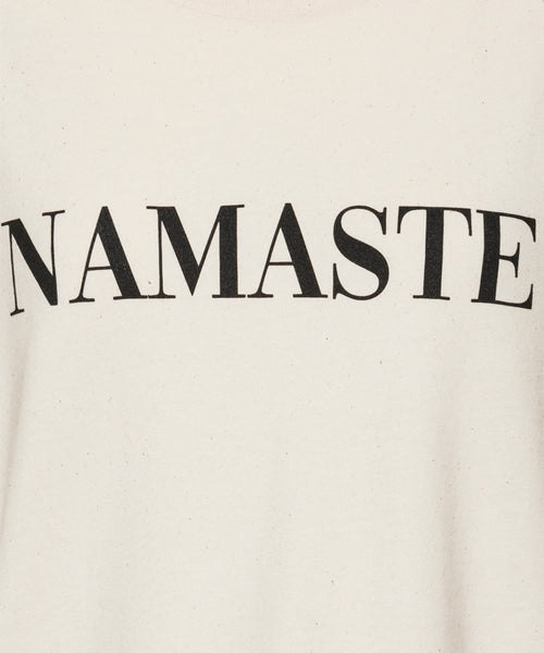 Ognx Loose T-Shirt Namaste Bio Baumwolle - schwarz Fabrikpreis