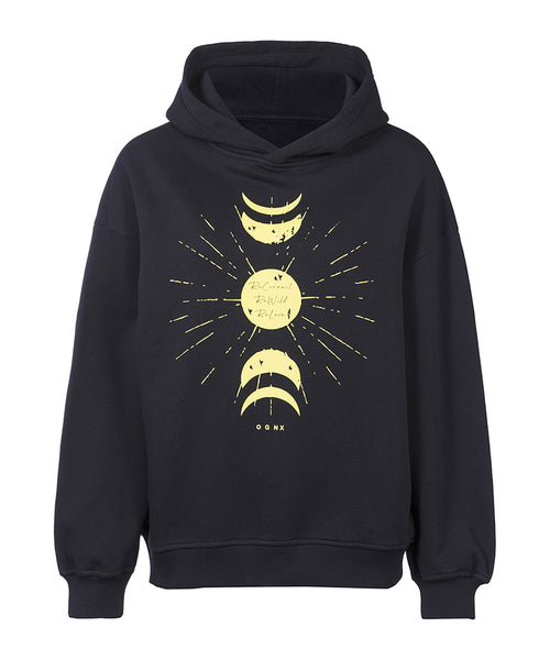 Ognx Boxy Hoodie ReConnect by Sinah Diepold - Kale & Cake - schwarz Rabatt