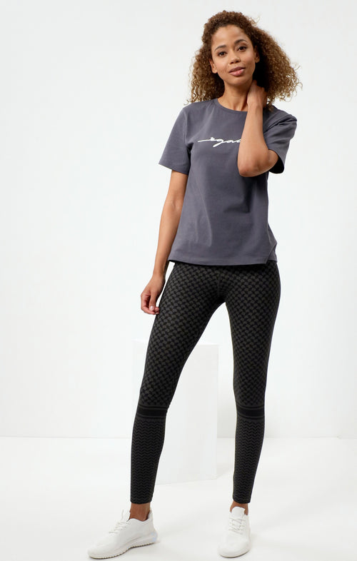 Ognx Loose T-Shirt Egalite Bio Baumwolle - grau Großer Ausverkauf