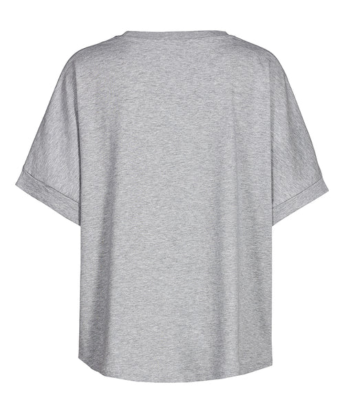 Ognx Boxy T-Shirt Shanti Bio Baumwolle - grau melange Black Friday