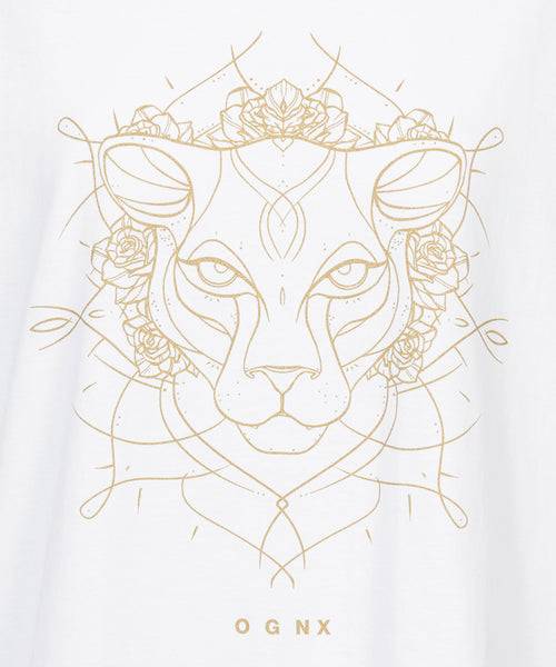 Ognx Boxy T-Shirt Leopard by Ranja Weis - weiß Cyber Monday
