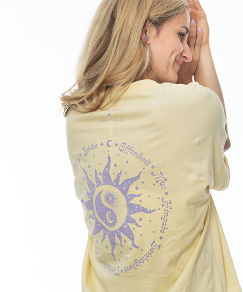 Ognx Boxy T-Shirt Daily Reminders by Luisa Harisch - gelb Weihnachtsangebot