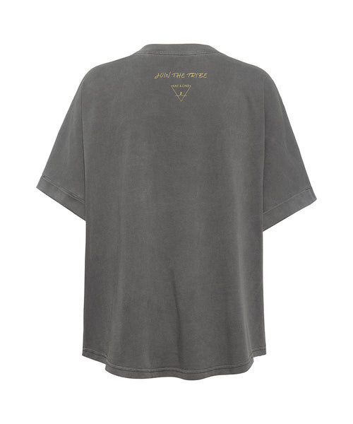 Ognx Boxy T-Shirt ReConnect by Sinah Diepold - Kale & Cake - grau Osterangebot
