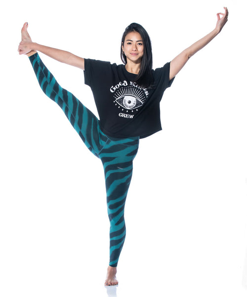 Ognx Boxy T-Shirt Good Karma Crew by LYLA Soul Yoga - schwarz Muttertagsangebot