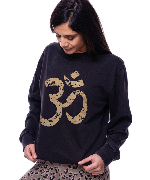 Ognx Yoga Loose Sweater OM by Jodie Roberts - schwarz Jubiläumsangebot