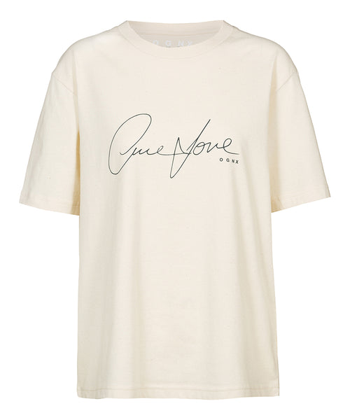 Ognx Loose T-Shirt One Love by Nina Heitmann - weiß Top Angebot