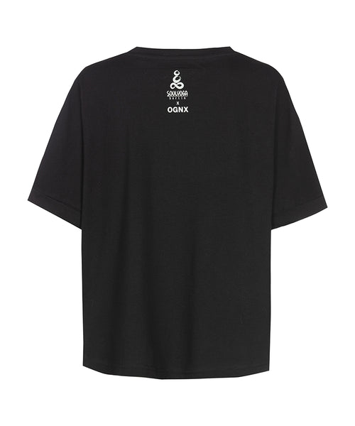 Ognx Yoga Boxy T-Shirt Be Your Own Guru by SOULYOGA Berlin - schwarz Online Outlet