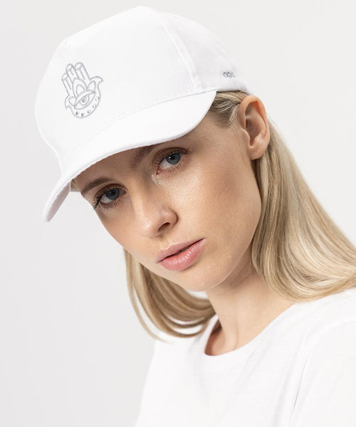Ognx Yoga Cap Hamsa Bio Baumwolle - weiss Neuheiten