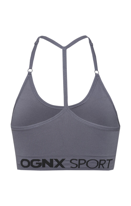Ognx Sport Bra Crossback - Mittlerer Halt - grau Riesige Ersparnisse