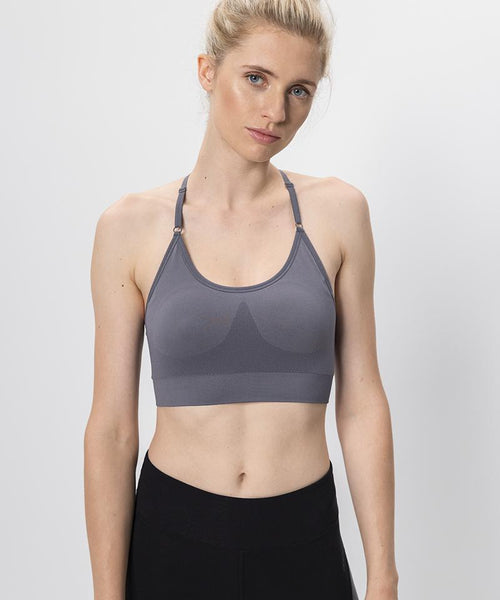 Ognx Sport Bra Crossback - Mittlerer Halt - grau Riesige Ersparnisse