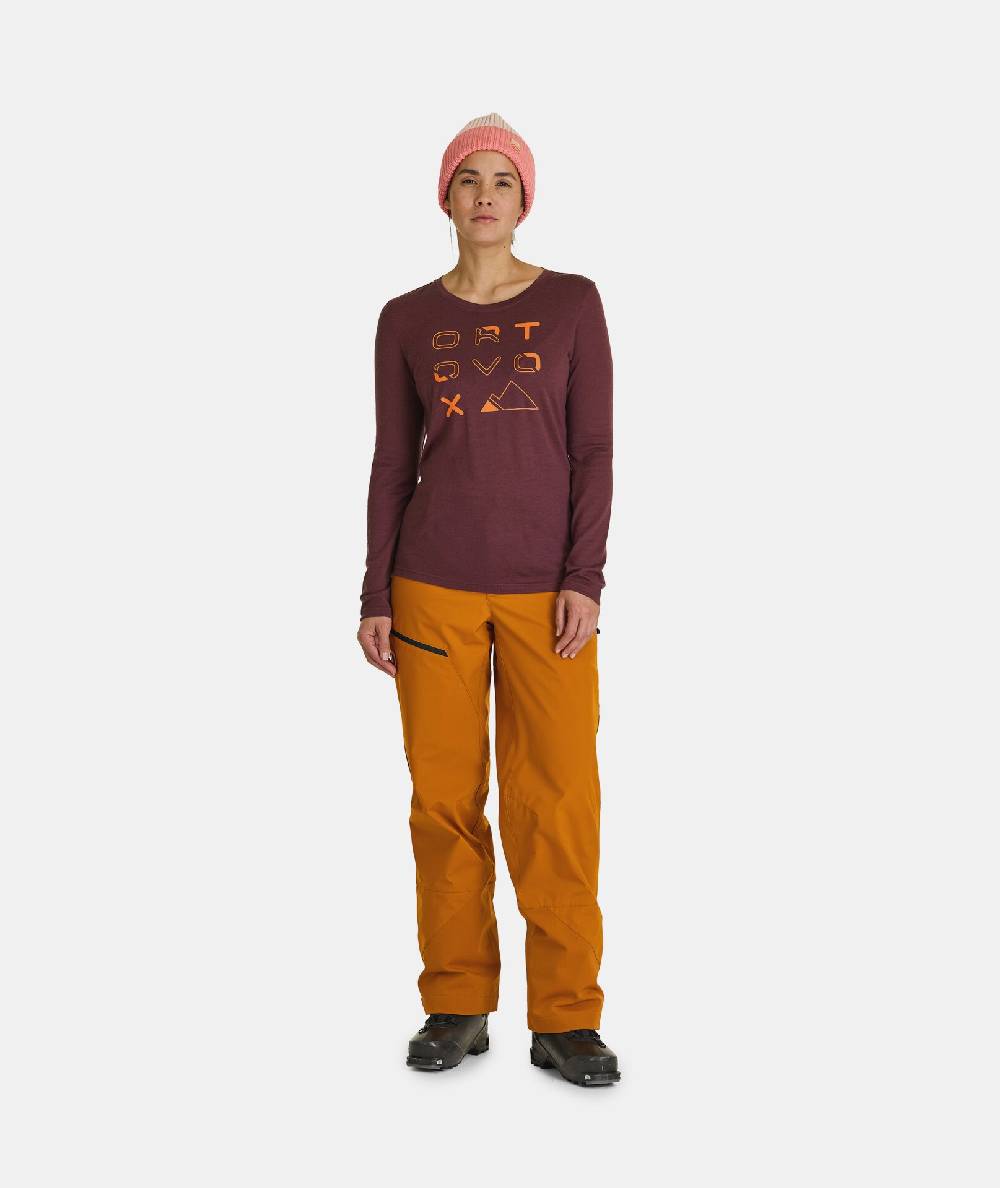 Ortovox 185 MERINO BRAND OUTLINE LS Letzter Tag