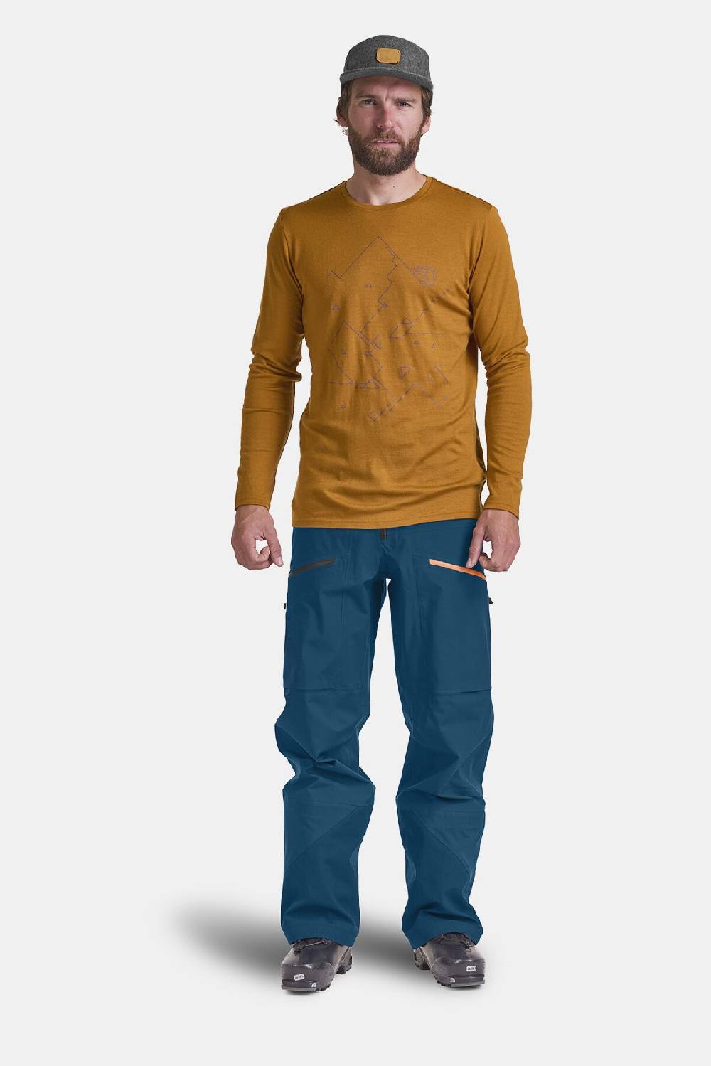 Ortovox 185 MERINO TANGRAM LS Begrenzte Freigabe