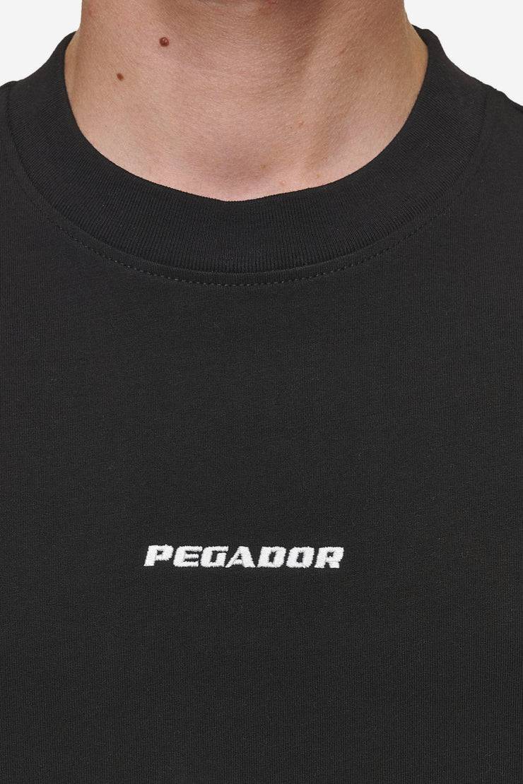 Pegador Logo Boxy Tee Washed Black Sonderangebot