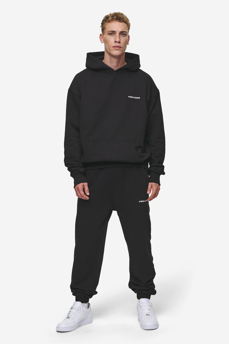Pegador Logo Heavy Sweat Jogger Washed Black Großer Ausverkauf