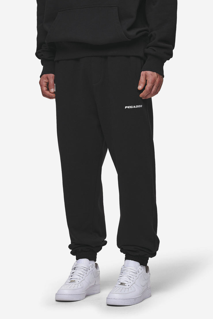 Pegador Logo Heavy Sweat Jogger Washed Black Großer Ausverkauf