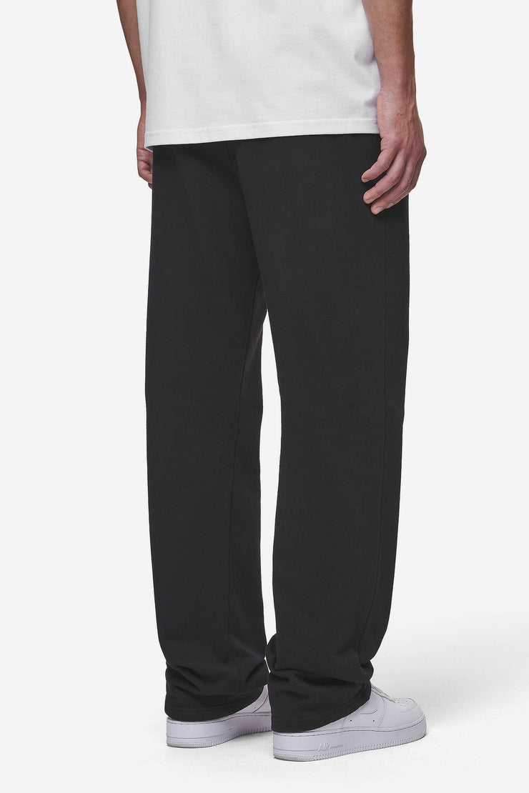 Pegador Logo Wide Sweat Pants Washed Black Flash Sale