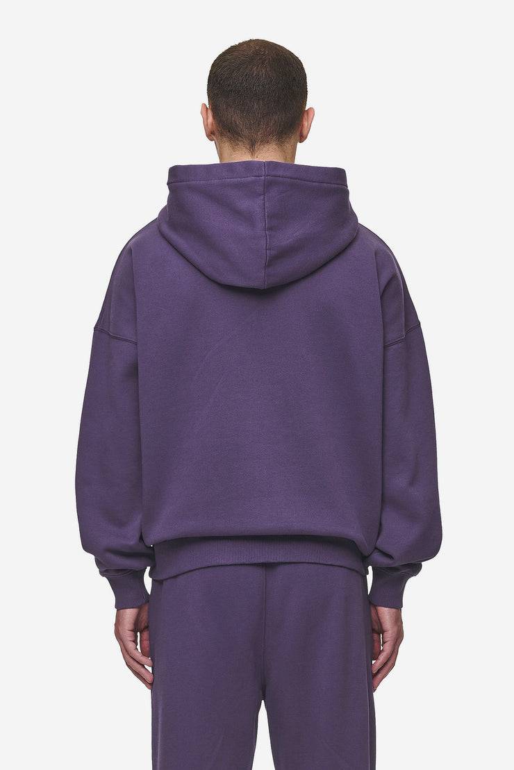Pegador Logo Boxy Hoodie Washed Deep Purple Online Shopping