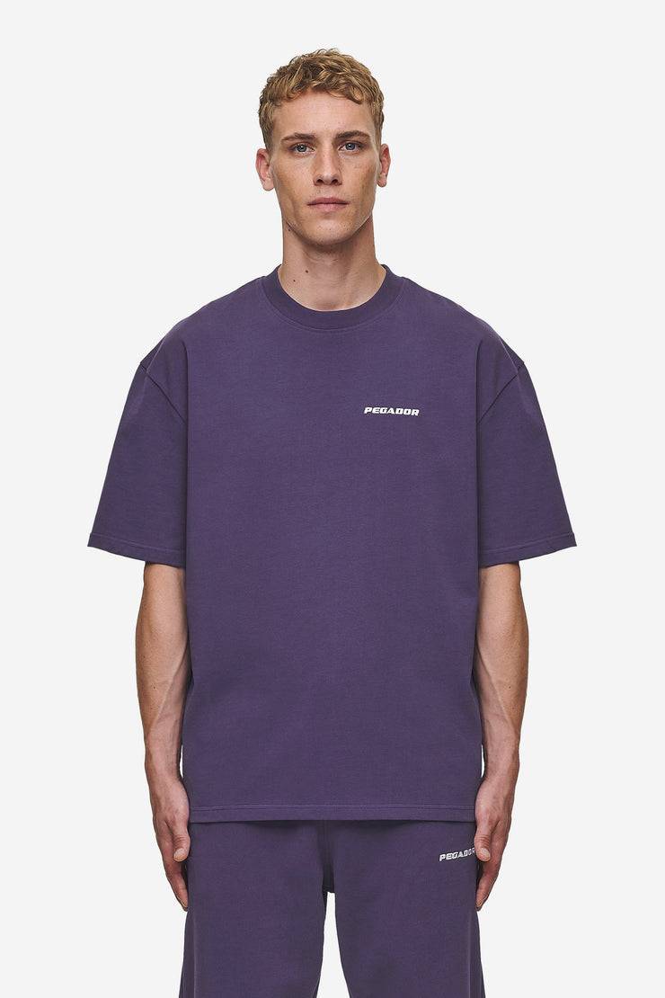 Pegador Logo Oversized Tee Washed Deep Purple Exklusivangebot