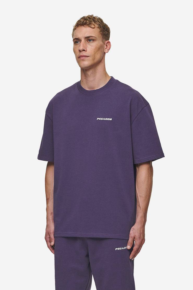 Pegador Logo Oversized Tee Washed Deep Purple Exklusivangebot