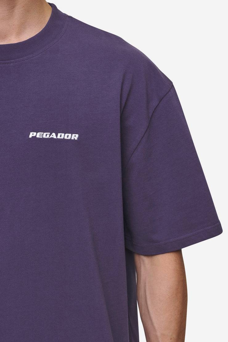 Pegador Logo Oversized Tee Washed Deep Purple Exklusivangebot