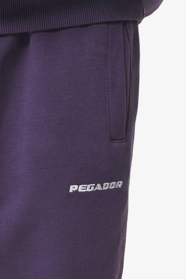 Pegador Logo Heavy Sweat Jogger Washed Deep Purple Preisnachlass