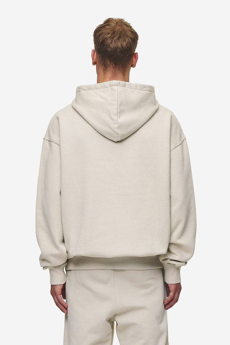 Pegador Logo Oversized Halfzip Hoodie Washed Light Beige Cyber Monday