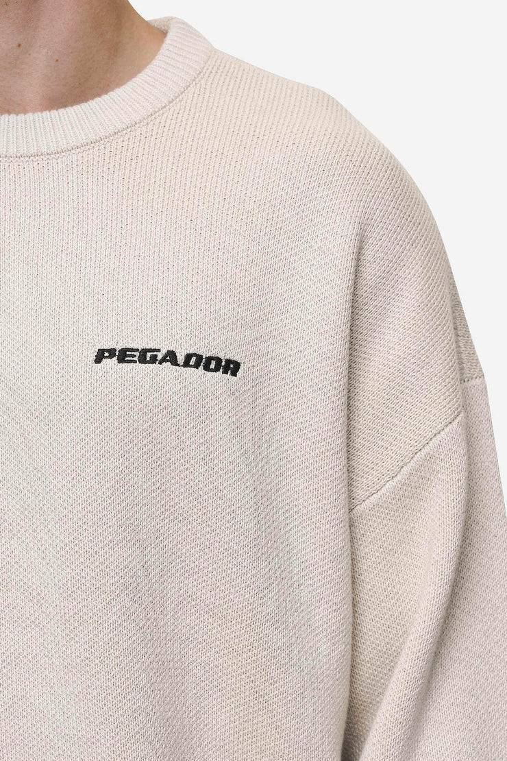 Pegador Logo Oversized Knit Sweater Light Beige Osterangebot
