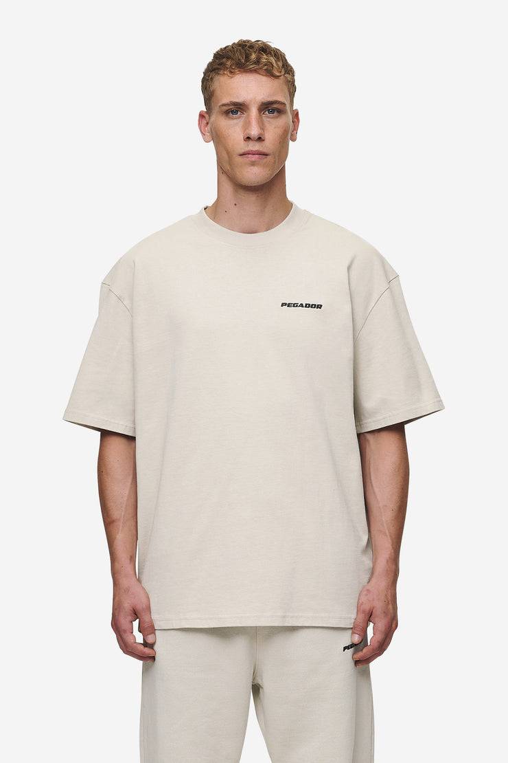 Pegador Logo Oversized Tee Washed Light Beige Muttertagsangebot