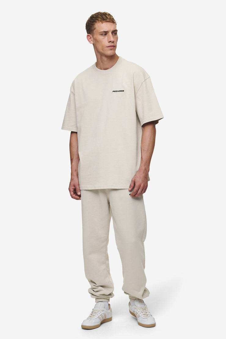 Pegador Logo Oversized Tee Washed Light Beige Muttertagsangebot
