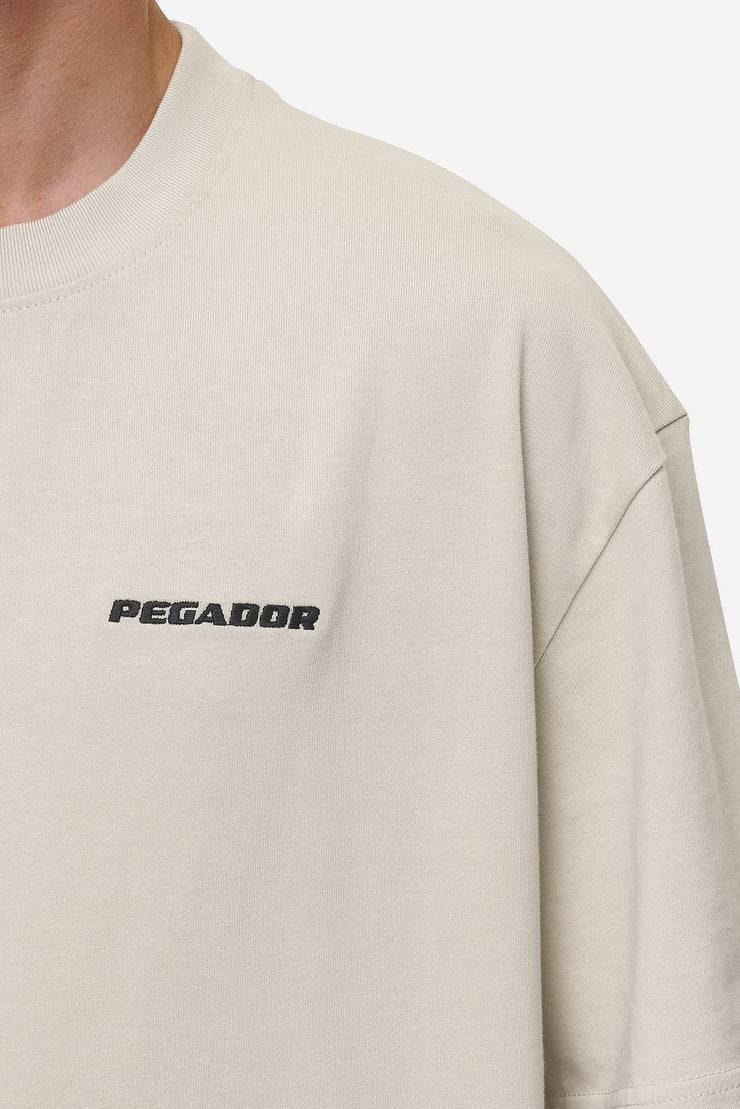 Pegador Logo Oversized Tee Washed Light Beige Muttertagsangebot