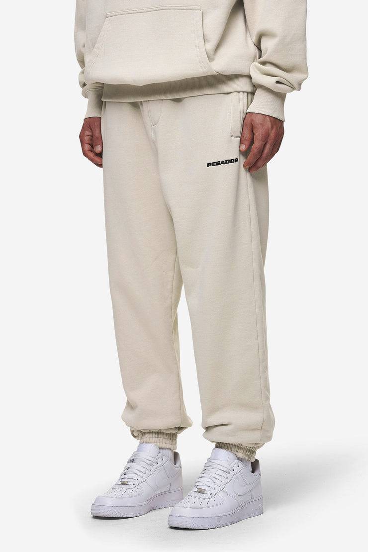 Pegador Logo Heavy Sweat Jogger Washed Light Beige Vatertagsangebot
