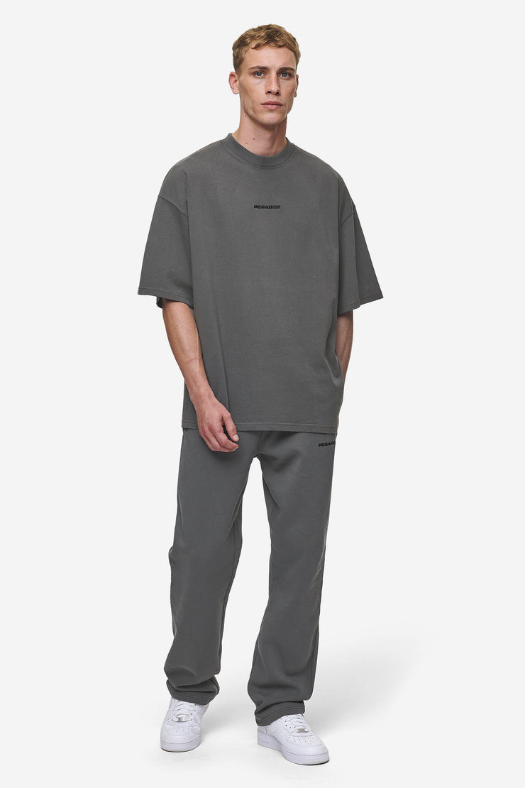 Pegador Logo Boxy Tee Washed Anthracite Neueste Mode