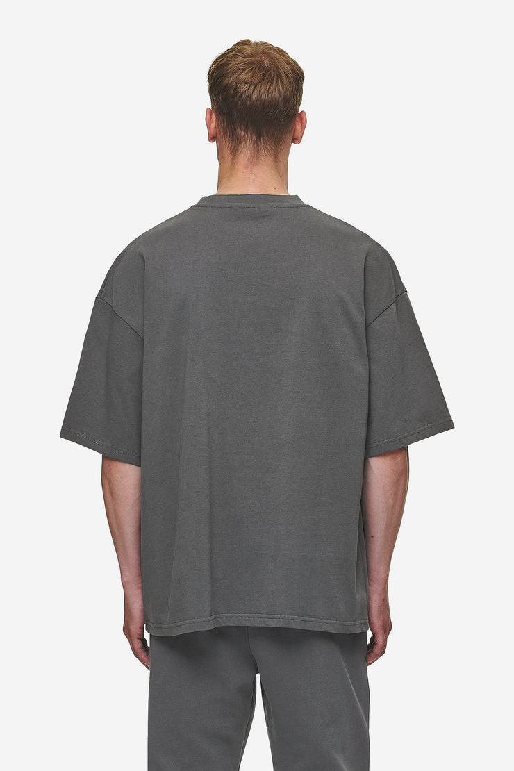 Pegador Logo Boxy Tee Washed Anthracite Neueste Mode
