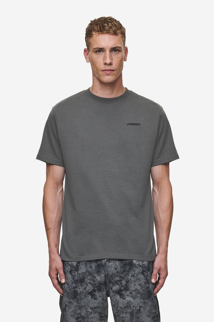 Pegador Bane Slim Tee Washed Anthracite Online Outlet
