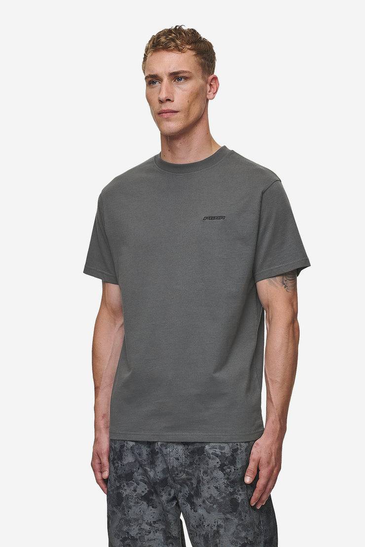 Pegador Bane Slim Tee Washed Anthracite Online Outlet