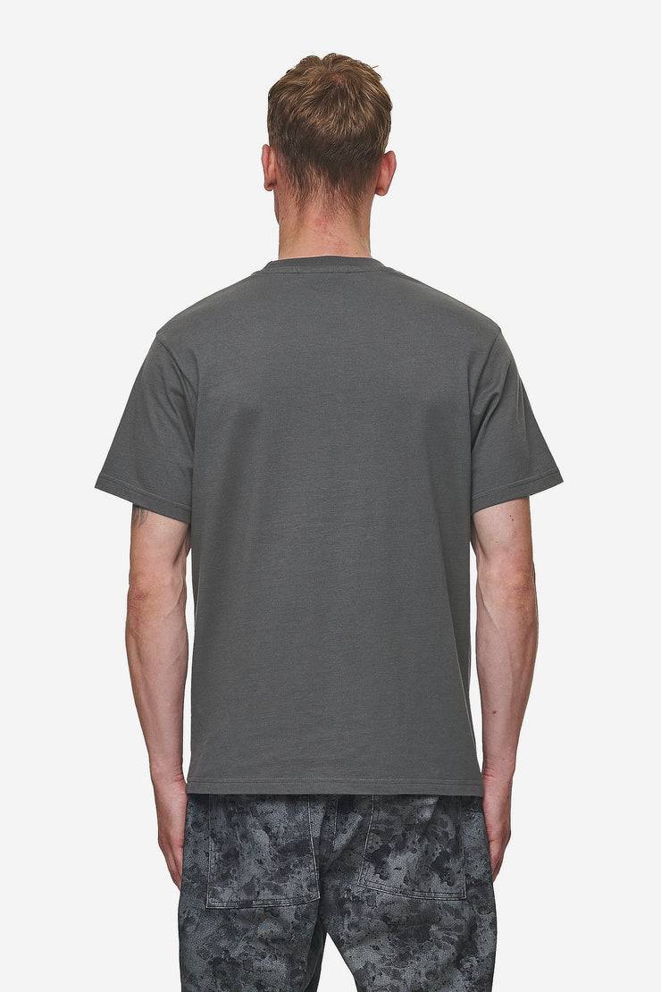 Pegador Bane Slim Tee Washed Anthracite Online Outlet