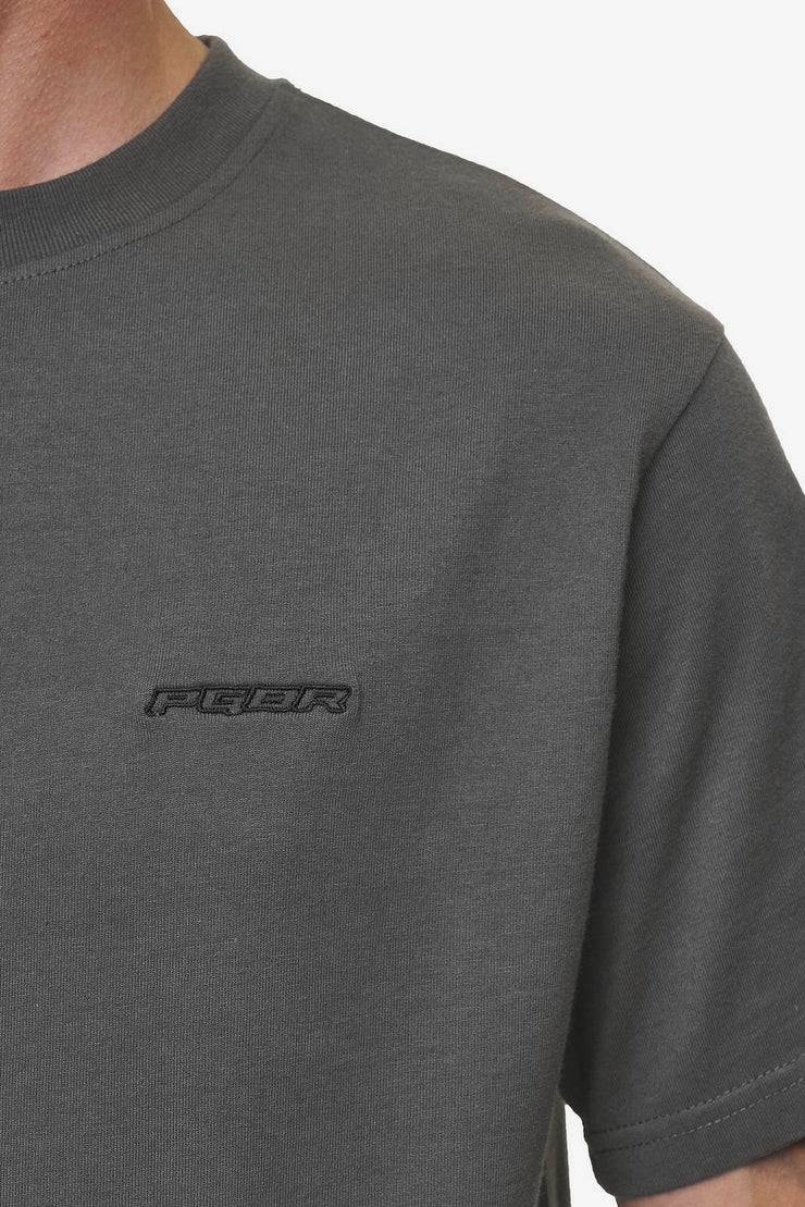 Pegador Bane Slim Tee Washed Anthracite Online Outlet