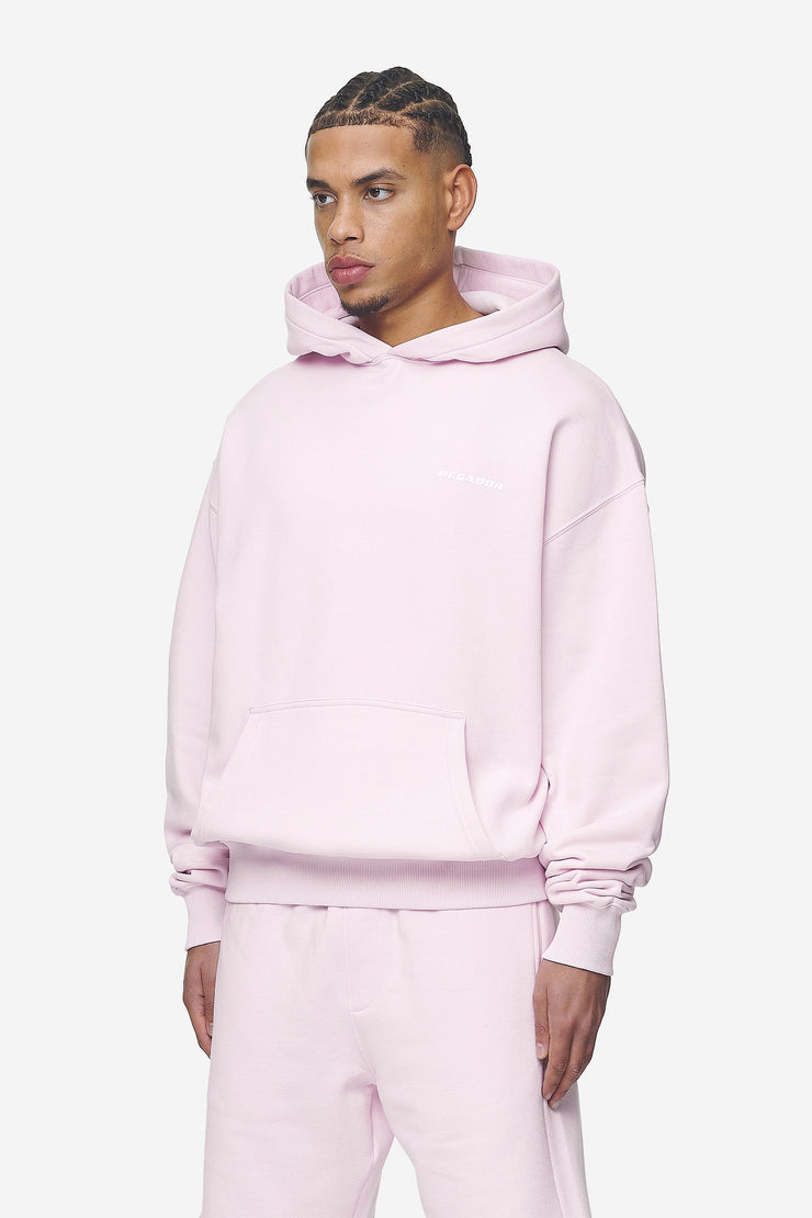 Pegador Logo Oversized Hoodie Washed Bubblegum White Gum Große Rabatte