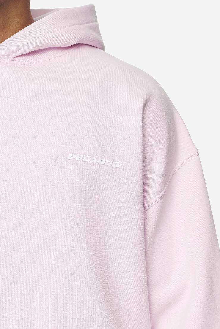 Pegador Logo Oversized Hoodie Washed Bubblegum White Gum Große Rabatte