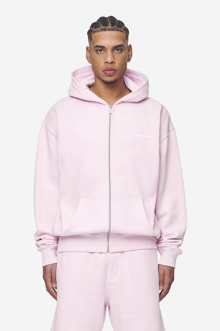 Pegador Logo Oversized Sweat Jacket Washed Bubblegum White Gum Neuheiten