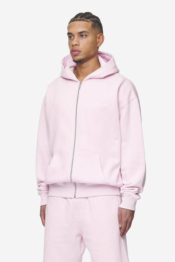 Pegador Logo Oversized Sweat Jacket Washed Bubblegum White Gum Neuheiten