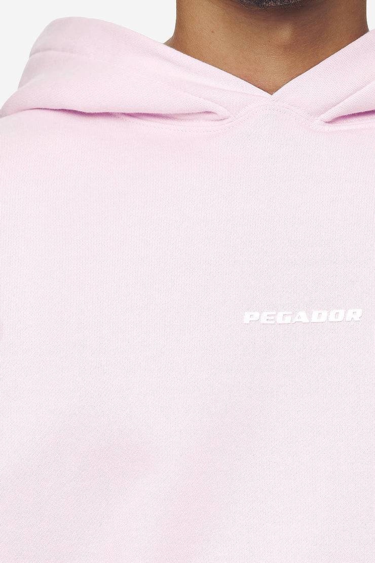 Pegador Logo Boxy Hoodie Washed Bubblegum White Gum Bestseller