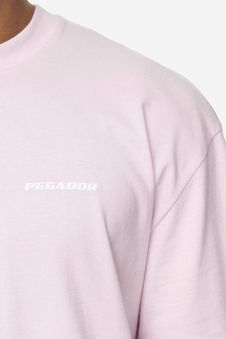 Pegador Logo Oversized Tee Washed Bubblegum White Gum Räumungsverkauf