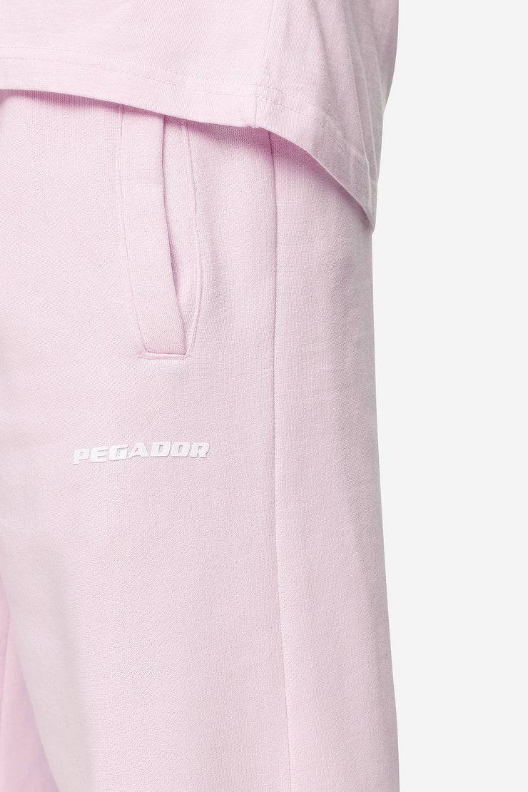 Pegador Logo Wide Sweat Pants Washed Bubblegum White Gum Kauf eins, bekomm eins gratis