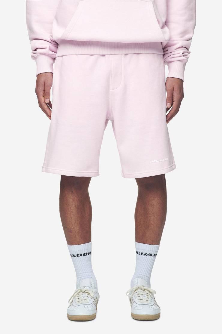Pegador Logo Heavy Sweat Shorts Washed Bubblegum White Gum Tägliche Deals