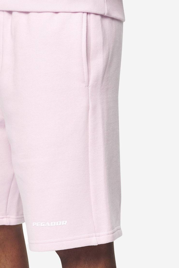 Pegador Logo Heavy Sweat Shorts Washed Bubblegum White Gum Tägliche Deals