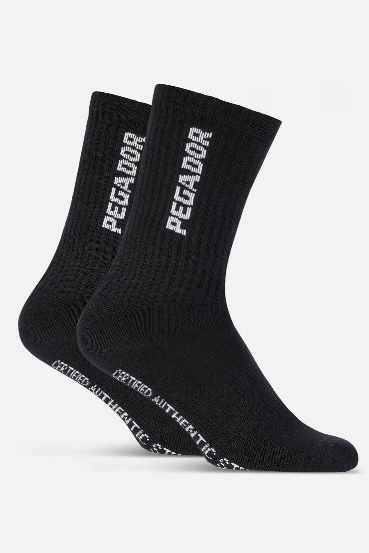 Pegador Certified Cross Logo Socks Black White VIP-Rabatte