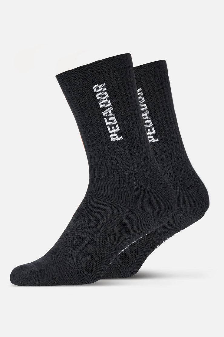 Pegador Certified Cross Logo Socks Black White VIP-Rabatte