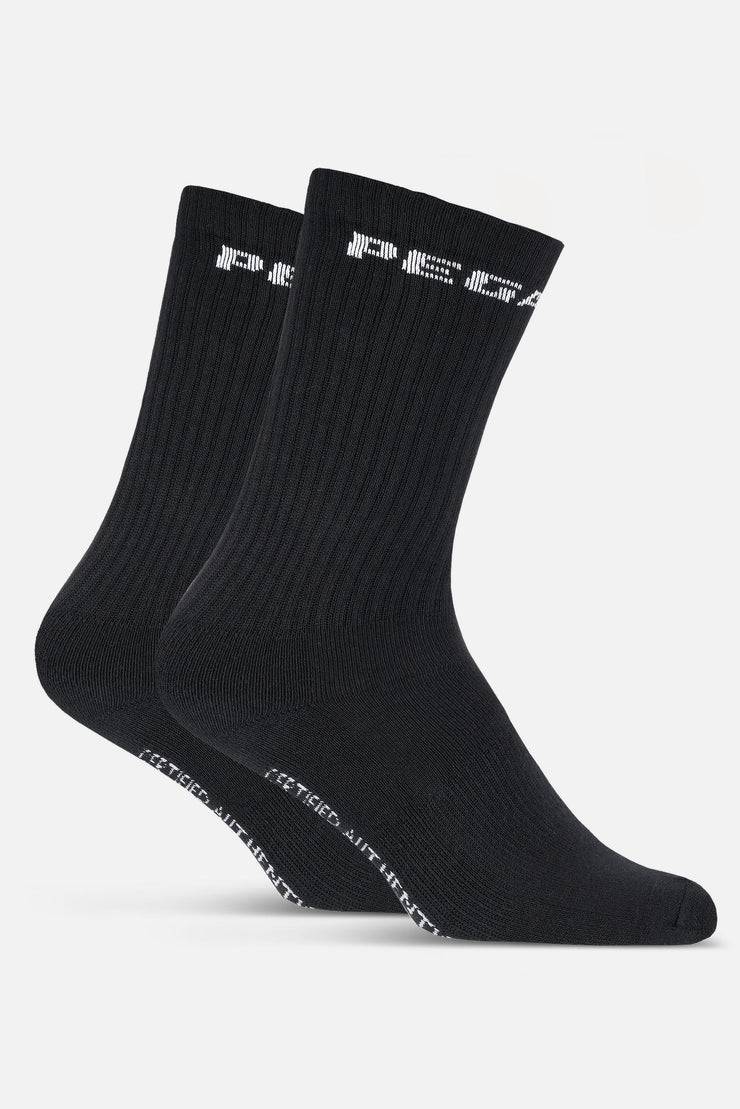 Pegador Certified Logo Socks Black White Tiefpreis