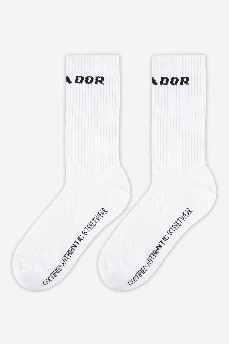 Pegador Certified Logo Socks White Black Super Sparpreis